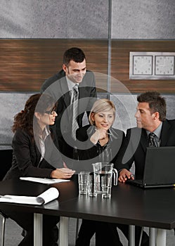 Businesspeople working together photo