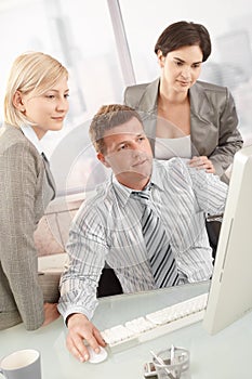 Businessteam at work