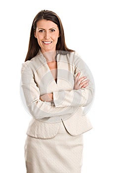 Businesswoman with arms crossed