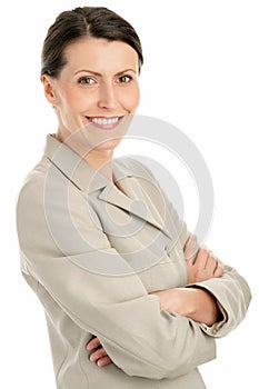 Businesswoman with arms crossed