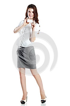 Businesswoman card