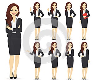 Businesswoman character set