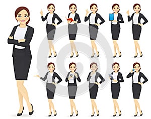 Businesswoman character set