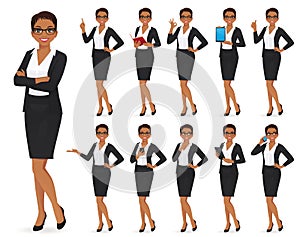 Businesswoman character set