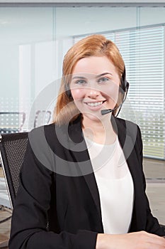 Businesswoman customer service