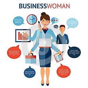 Businesswoman Design Concept
