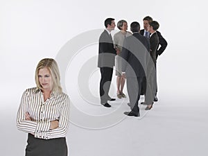 Businesswoman Feeling Left Out