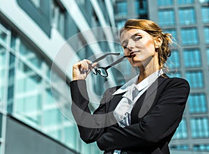 Businesswoman with Glasses