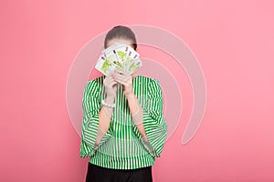 Businesswoman with hair bun