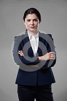 Businesswoman with an intense look