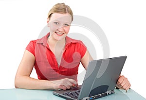 Businesswoman with Laptop