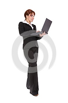 Businesswoman with laptop