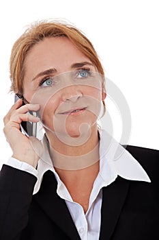 Businesswoman making phone call