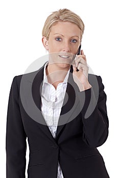 Businesswoman making a telephone call