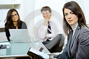 Businesswoman at meeting