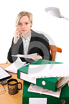 Businesswoman in office