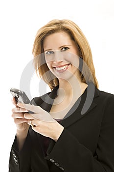 Businesswoman with phone