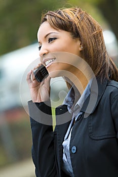 Businesswoman on phone