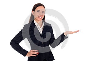 Businesswoman Pointing