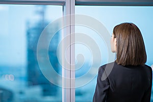 Businesswoman ponder in the office