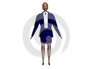 Businesswoman rendering