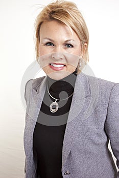 Businesswoman smiling