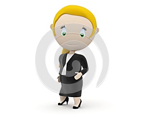 Businesswoman! Social 3D characters photo