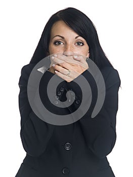 Businesswoman - speak no evil