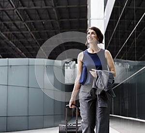 Businesswoman Traveler Journey Business Travel