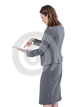 Businesswoman using digital tablet