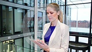 Businesswoman using digital tablet