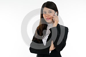Businesswoman Using Smart Phone