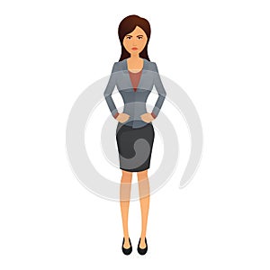 businesswoman. Vector illustration decorative design