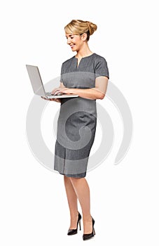 Businesswoman Working On Laptop