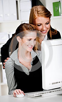 Businesswomen with Computer