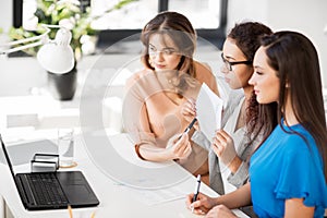 Businesswomen having video conference at office