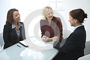 Businesswomen in a meeting photo