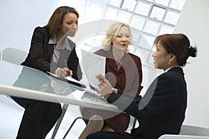 Businesswomen at meeting