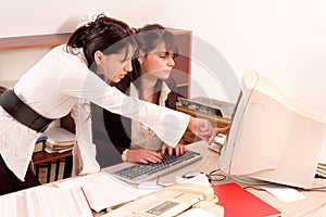 Businesswomen at office photo