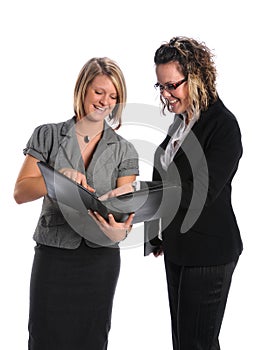 Businesswomen Sharing Information photo