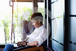 Businesswomen typing keyboard on labtop or notebook, business online concept