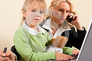 Busineswoman and mother cannot take it all