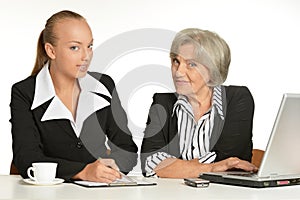 Businnes talk in office