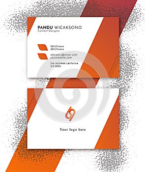 Businness card template and mockup for any purpose use