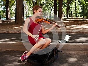 Busker musical performance art hobby photo