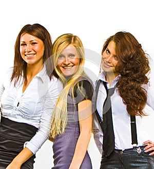 Busness group of three ladies