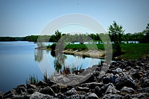 Busse Lake at Ned Brown Preserve in IL.