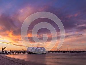 Busselton Jetty at sunset, Western Australia