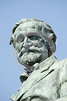Busseto, Parma, Italy, Giuseppe Verdi Statue, July 30, 2016