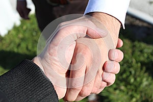 Bussines hand shaking photo